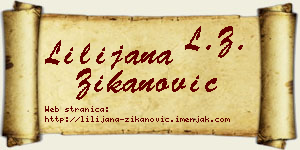 Lilijana Žikanović vizit kartica